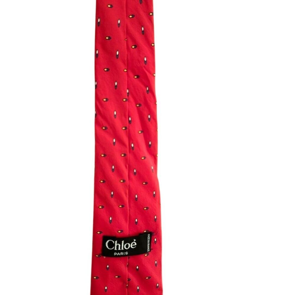 Chloe Red Silk Tie